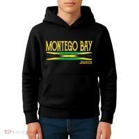 Montego Bay Jamaica Jamaican Flag Gift Souvenir Kids Hoodie thumb 4
