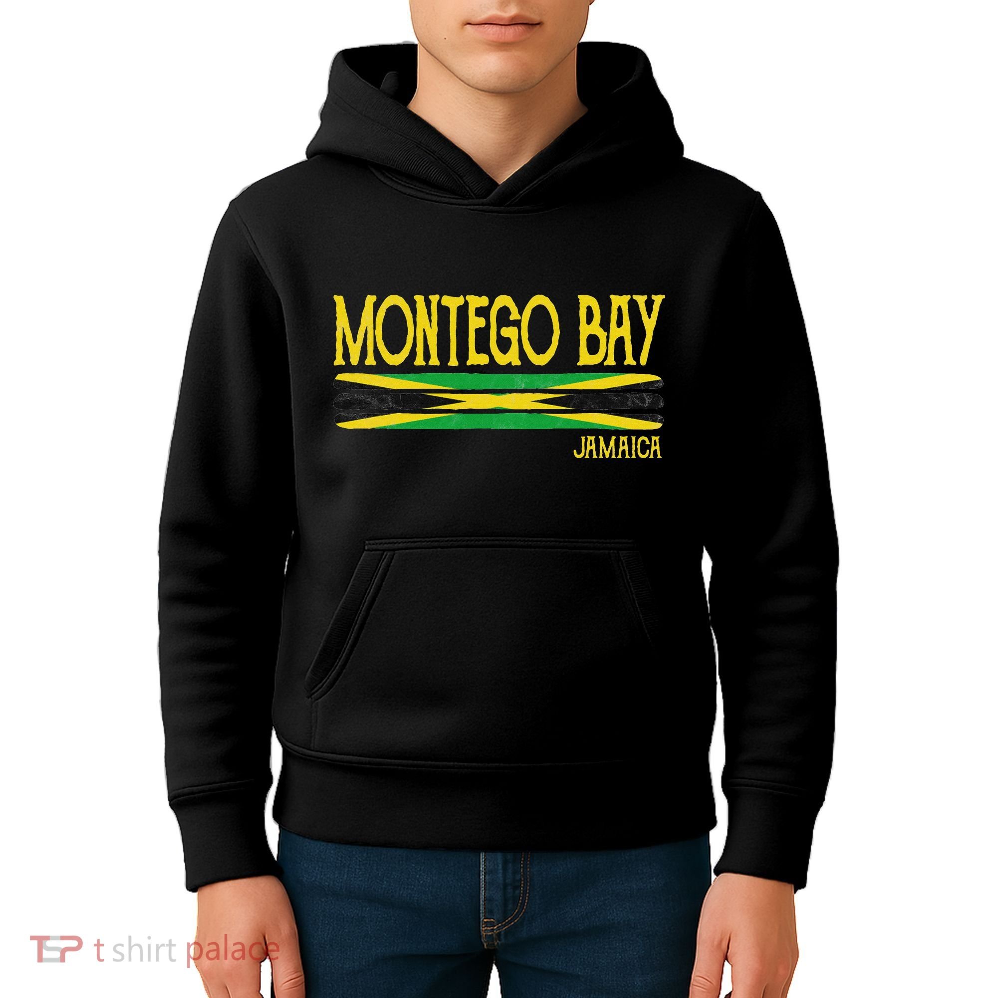 Montego Bay Jamaica Jamaican Flag Gift Souvenir Kids Hoodie