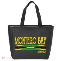 Montego Bay Jamaica Jamaican Flag Gift Souvenir Tote Bag thumb 0