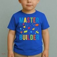 Master Builder Building Blocks Brick Builder Toddler T-Shirt thumb 2