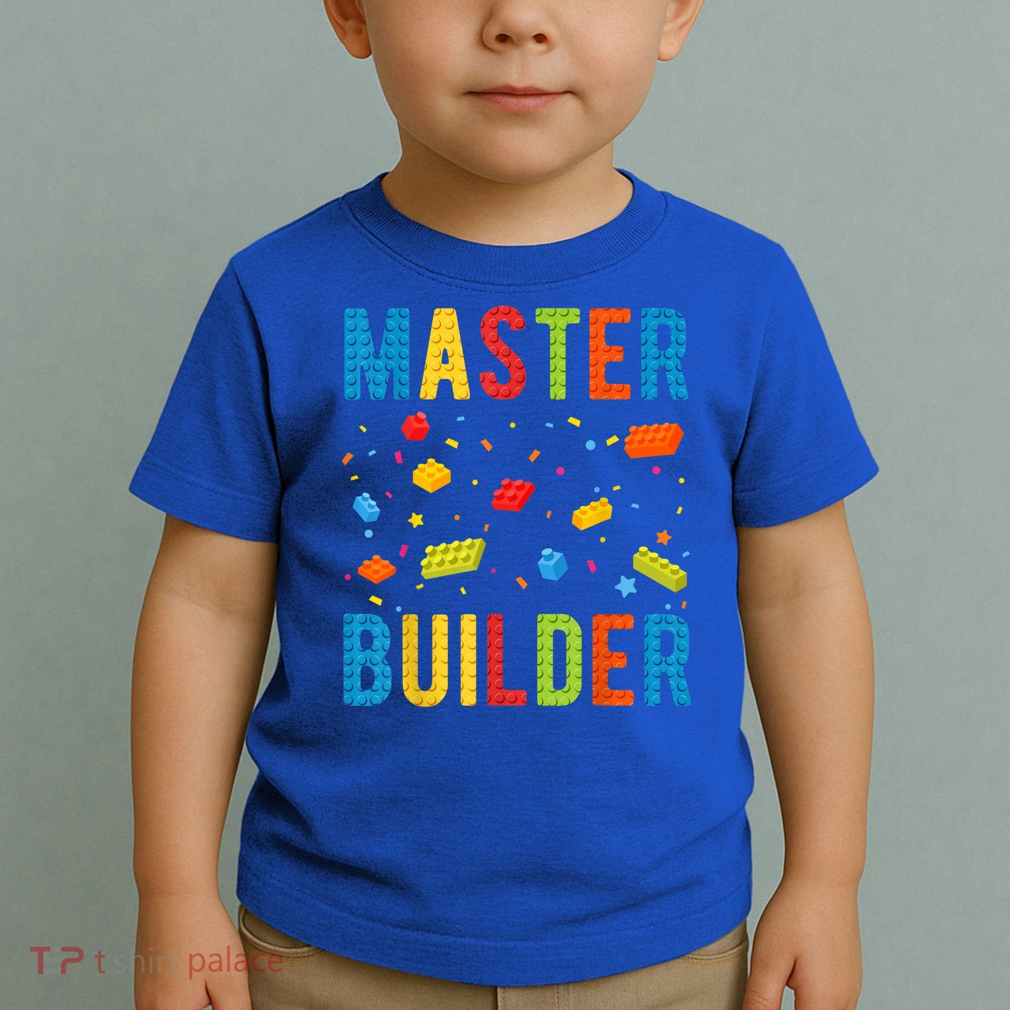 Master Builder Building Blocks Brick Builder Toddler T-Shirt