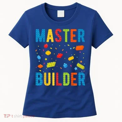 Master Builder Building Blocks Brick Builder Women's T-Shirt
