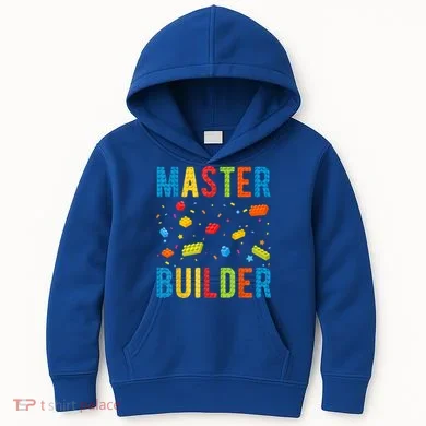 Master Builder Building Blocks Brick Builder Kids Hoodie