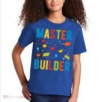 Master Builder Building Blocks Brick Builder Kids T-Shirt thumb 2