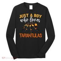 Men Boys Kids Just A Boy Who Loves Tarantulas Spider Long Sleeve Shirt thumb 0