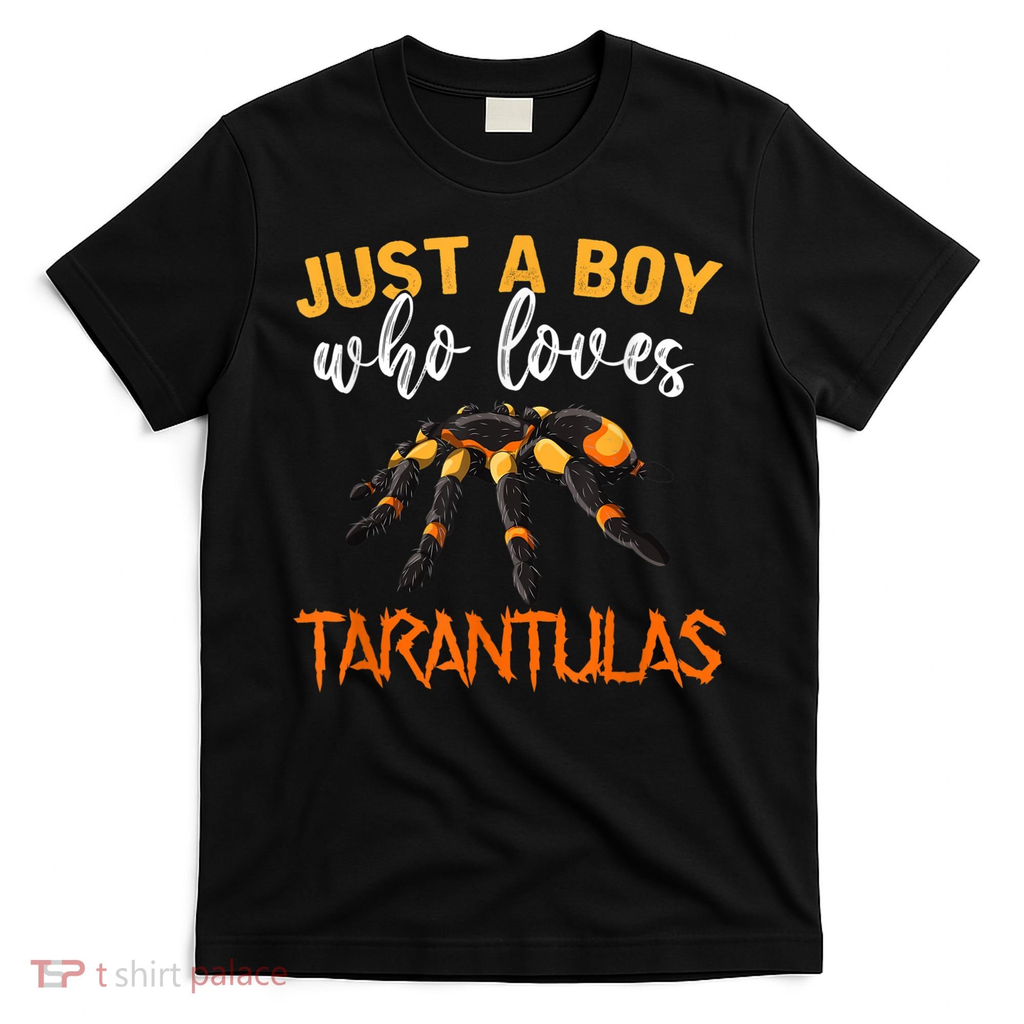 Men Boys Kids Just A Boy Who Loves Tarantulas Spider T-Shirt