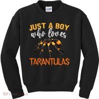 Men Boys Kids Just A Boy Who Loves Tarantulas Spider Kids Sweatshirt thumb 0