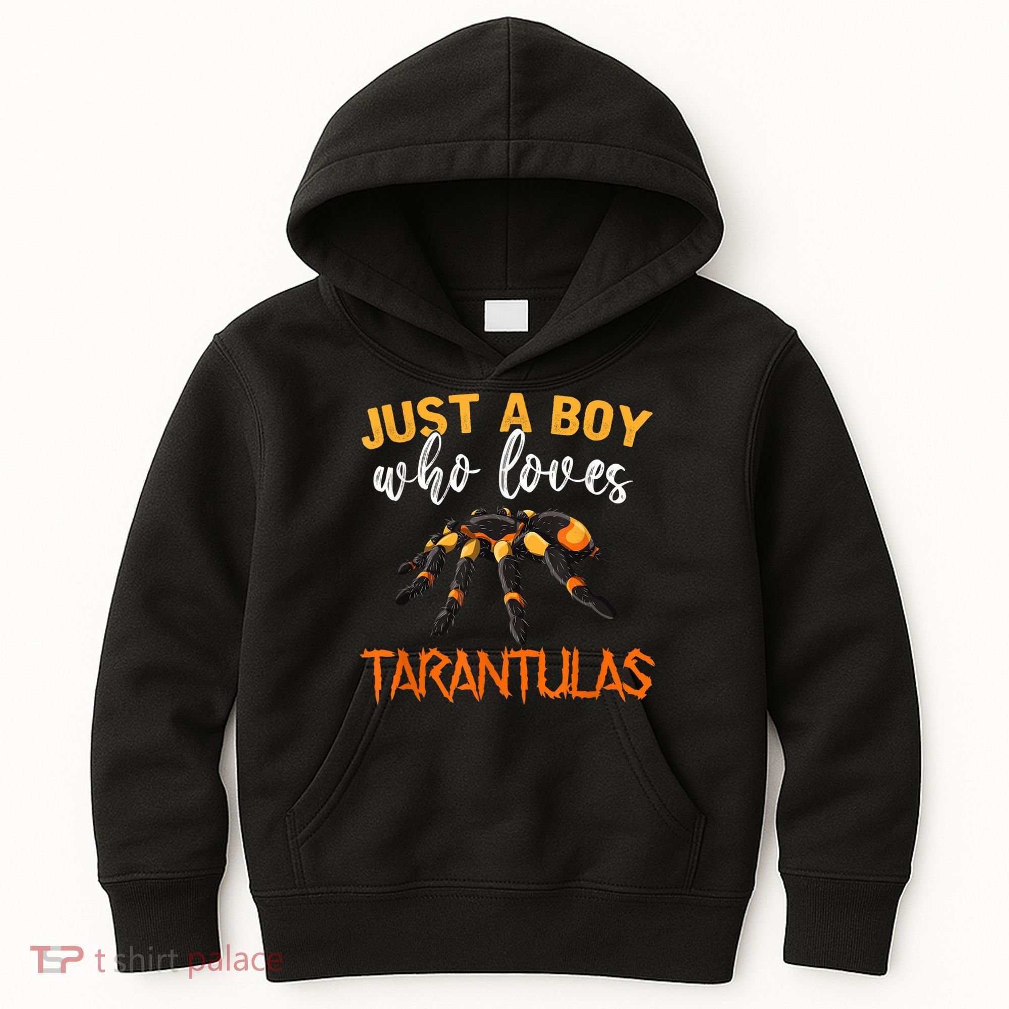 Men Boys Kids Just A Boy Who Loves Tarantulas Spider Kids Hoodie