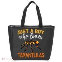 Men Boys Kids Just A Boy Who Loves Tarantulas Spider Tote Bag thumb 0