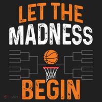 March Basketball Let The Madness Begin Funny Bracket Party Meaningful Gift Women's Sweatshirt thumb 2