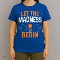 March Basketball Let The Madness Begin Funny Bracket Party Meaningful Gift T-Shirt thumb 4