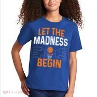 March Basketball Let The Madness Begin Funny Bracket Party Meaningful Gift Kids T-Shirt thumb 2