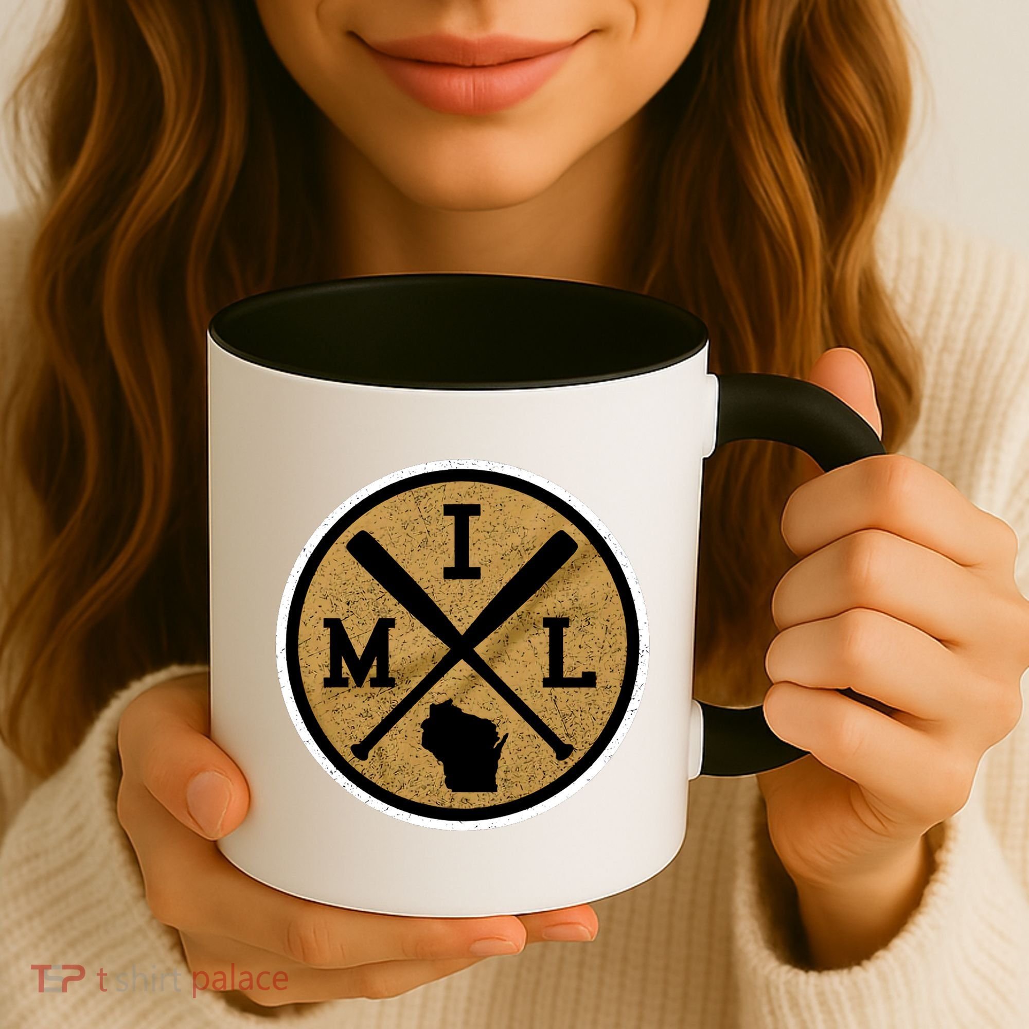 Milwaukee Baseball Lover Baseball Player Retro Sporty Coffee Mug