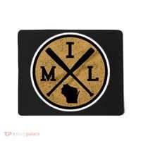 Milwaukee Baseball Lover Baseball Player Retro Sporty Mousepad thumb 0
