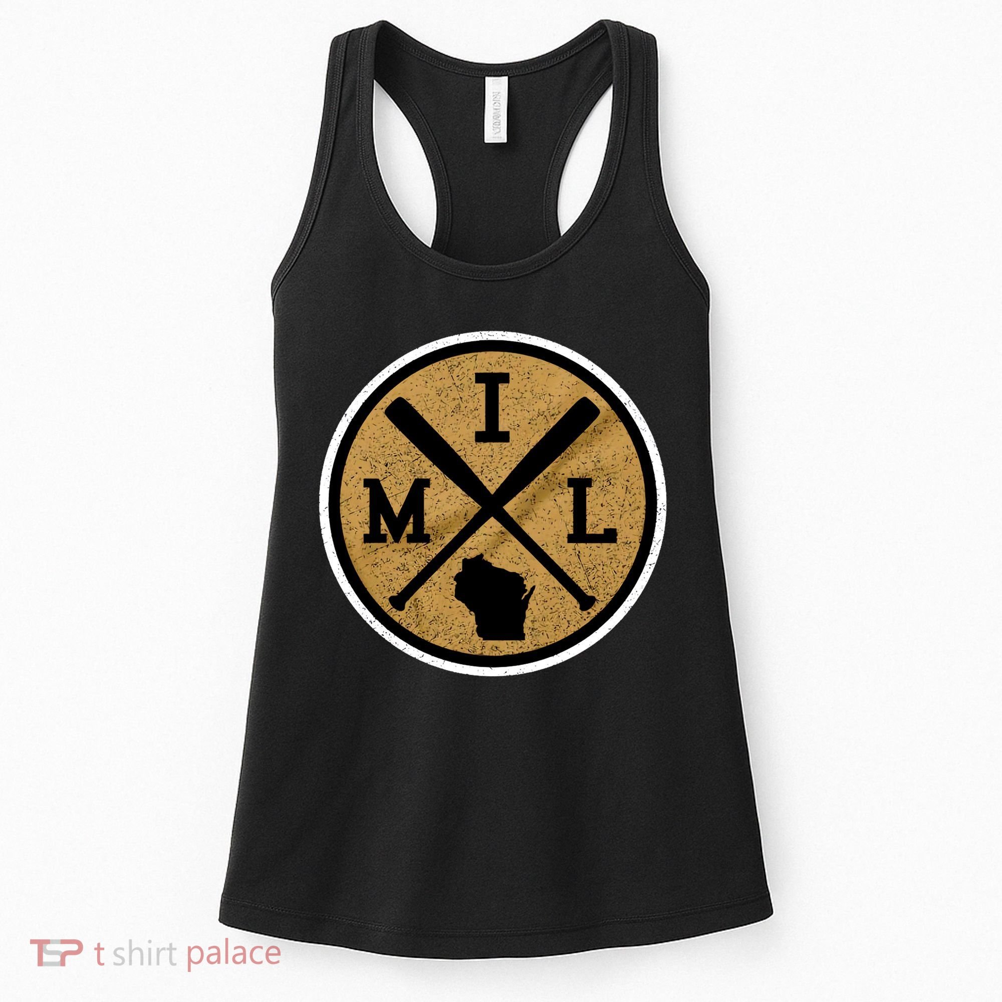 Milwaukee Baseball Lover Baseball Player Retro Sporty Women's Tank Top