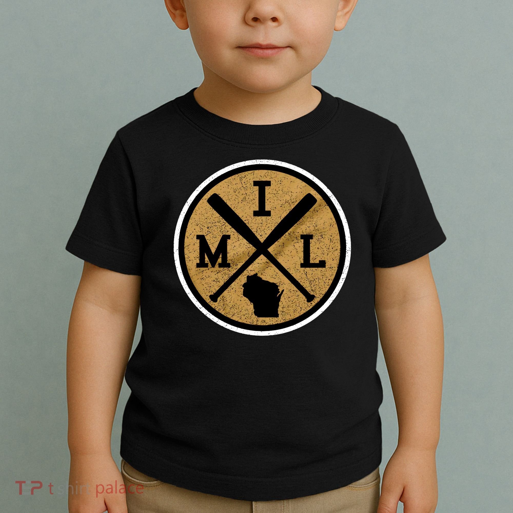 Milwaukee Baseball Lover Baseball Player Retro Sporty Toddler T-Shirt