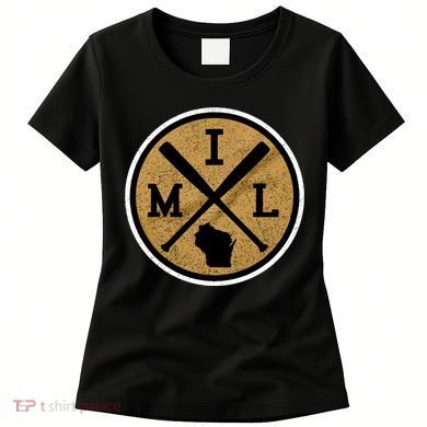Milwaukee Baseball Lover Baseball Player Retro Sporty Women's T-Shirt