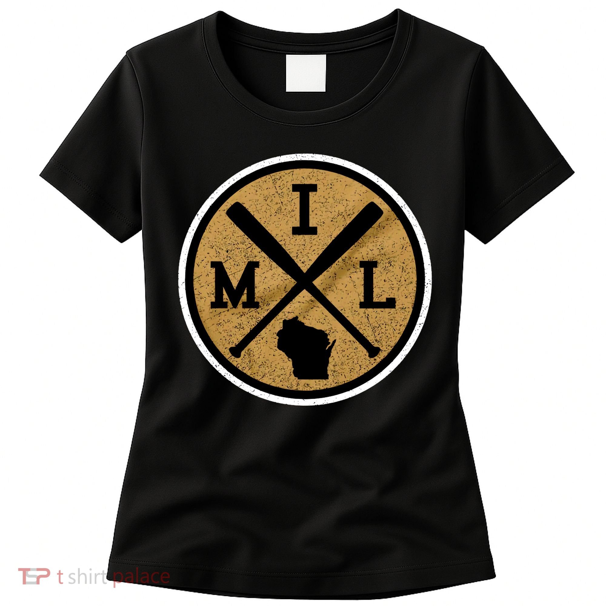 Milwaukee Baseball Lover Baseball Player Retro Sporty Women's T-Shirt