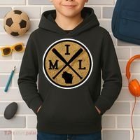 Milwaukee Baseball Lover Baseball Player Retro Sporty Kids Hoodie thumb 2