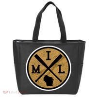 Milwaukee Baseball Lover Baseball Player Retro Sporty Tote Bag thumb 0