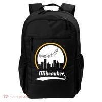 Milwaukee Baseball Lover Baseball Player Retro Sporty Backpack thumb 0