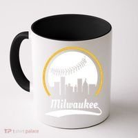 Milwaukee Baseball Lover Baseball Player Retro Sporty Coffee Mug thumb 0