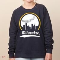 Milwaukee Baseball Lover Baseball Player Retro Sporty Women's Sweatshirt thumb 0