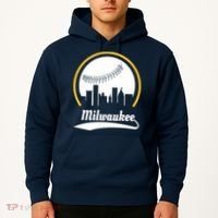 Milwaukee Baseball Lover Baseball Player Retro Sporty Hoodie thumb 2