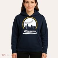 Milwaukee Baseball Lover Baseball Player Retro Sporty Hoodie thumb 5