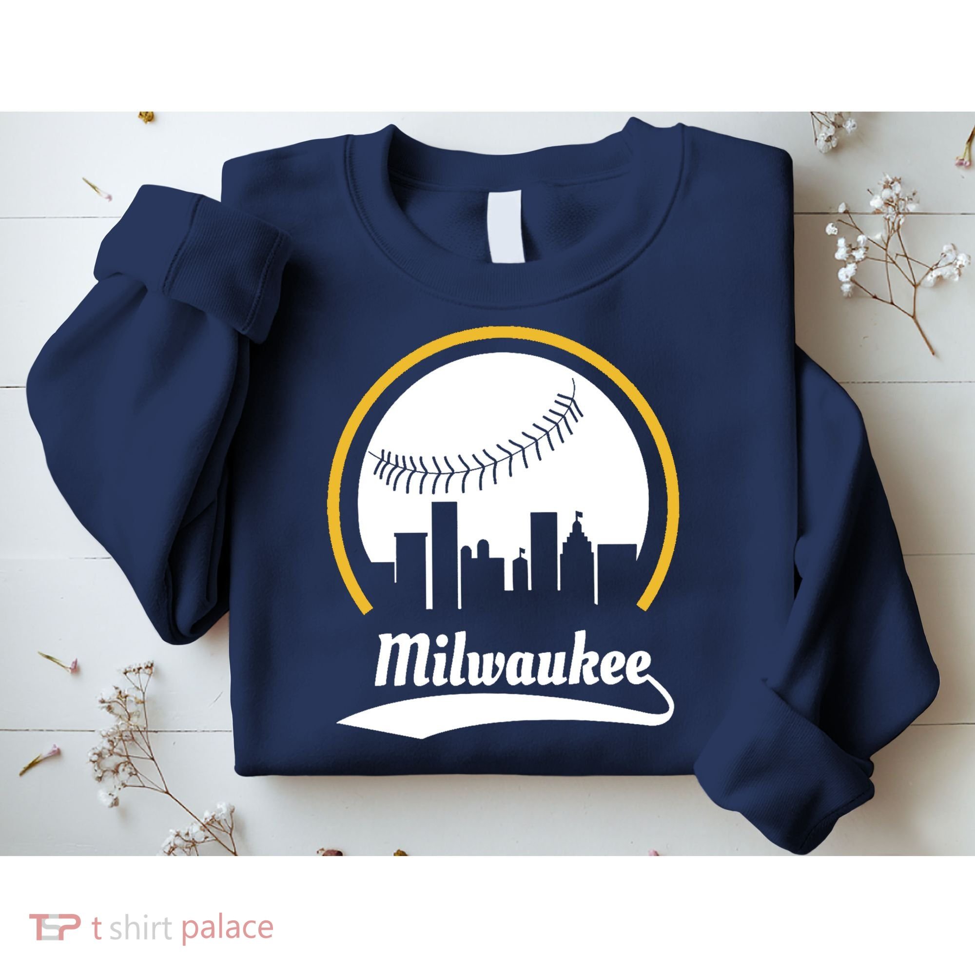 Milwaukee Baseball Lover Baseball Player Retro Sporty Sweatshirt