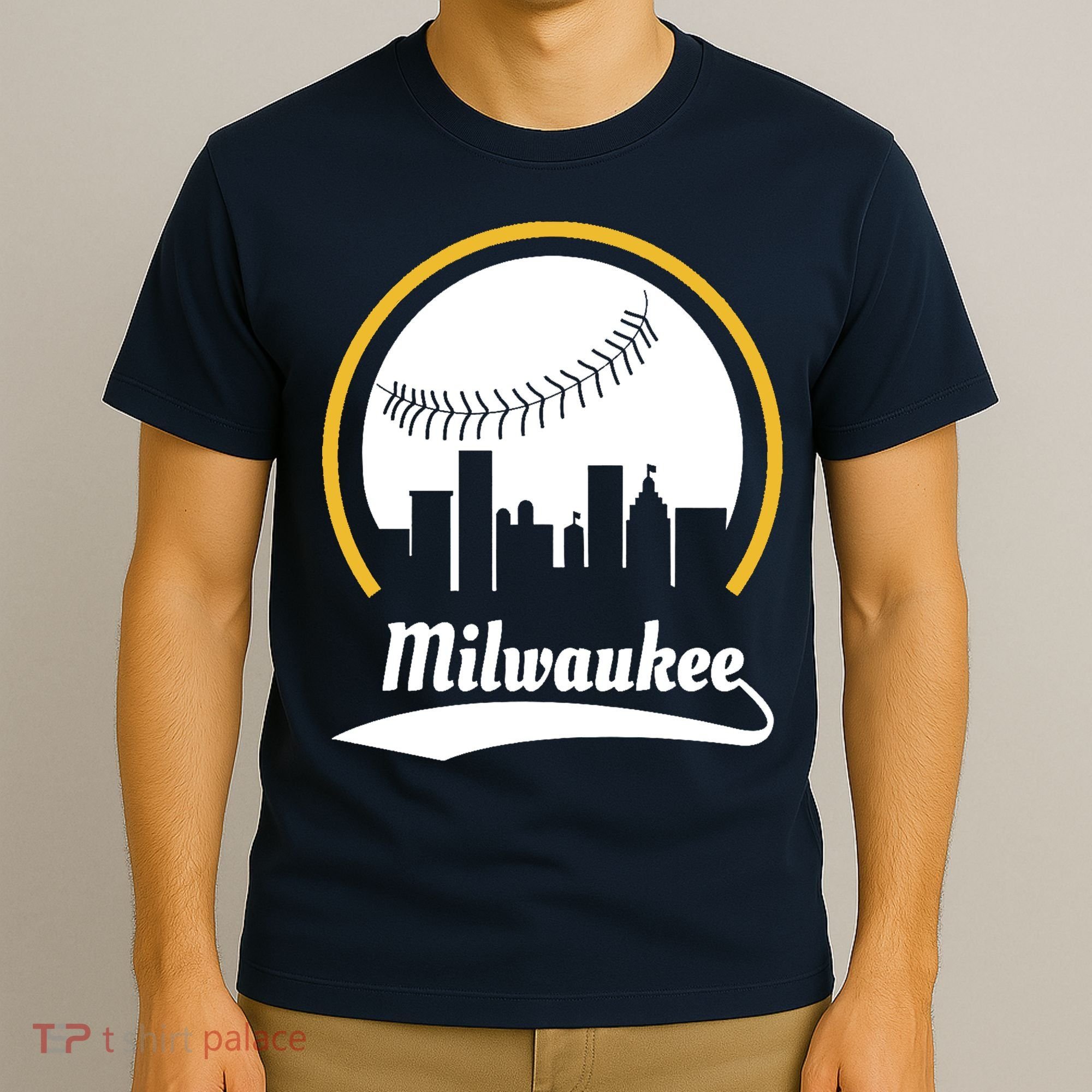 Milwaukee Baseball Lover Baseball Player Retro Sporty T-Shirt