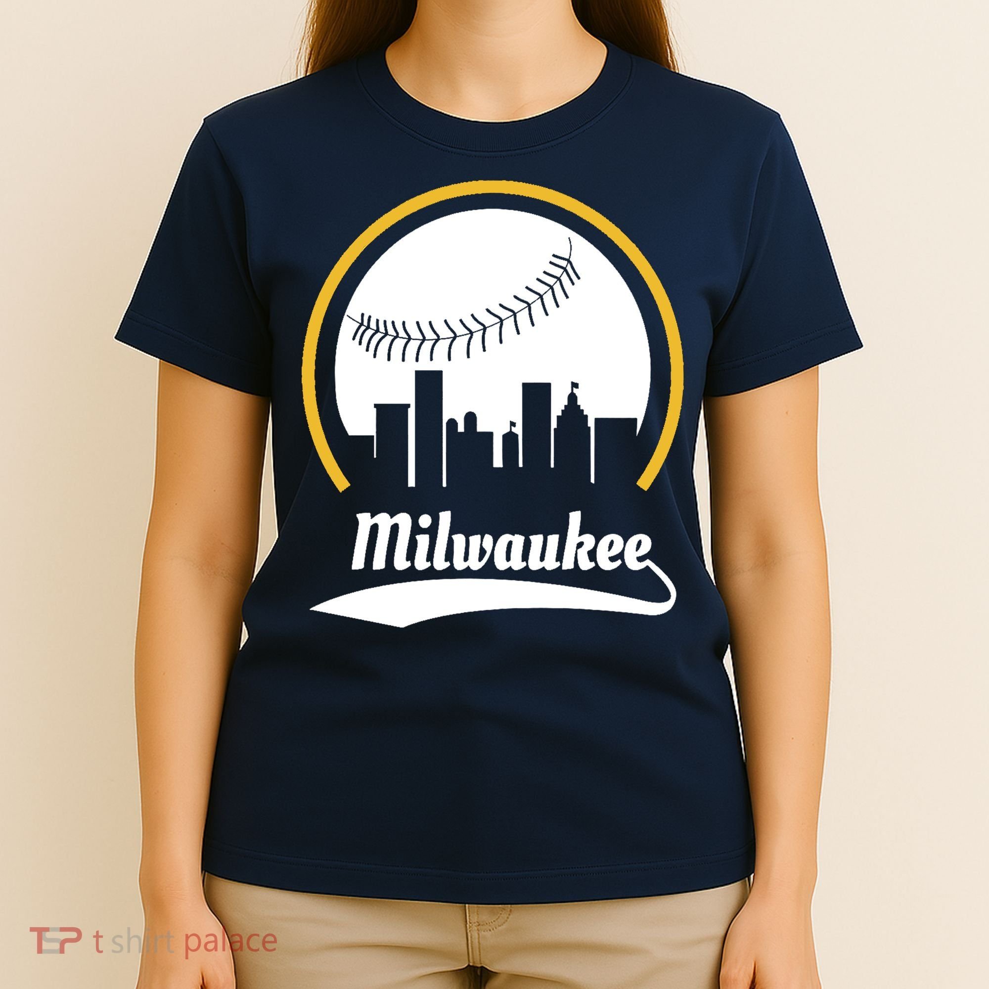 Milwaukee Baseball Lover Baseball Player Retro Sporty T-Shirt