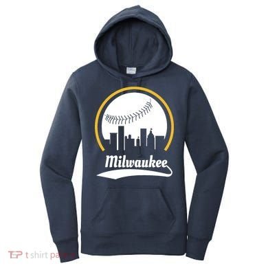 Milwaukee Baseball Lover Baseball Player Retro Sporty Women's Hoodie