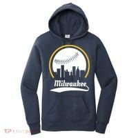 Milwaukee Baseball Lover Baseball Player Retro Sporty Women's Hoodie thumb 0