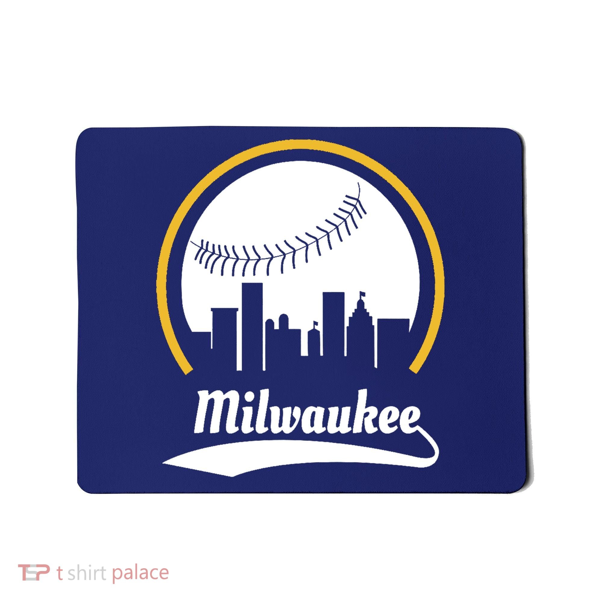 Milwaukee Baseball Lover Baseball Player Retro Sporty Mousepad