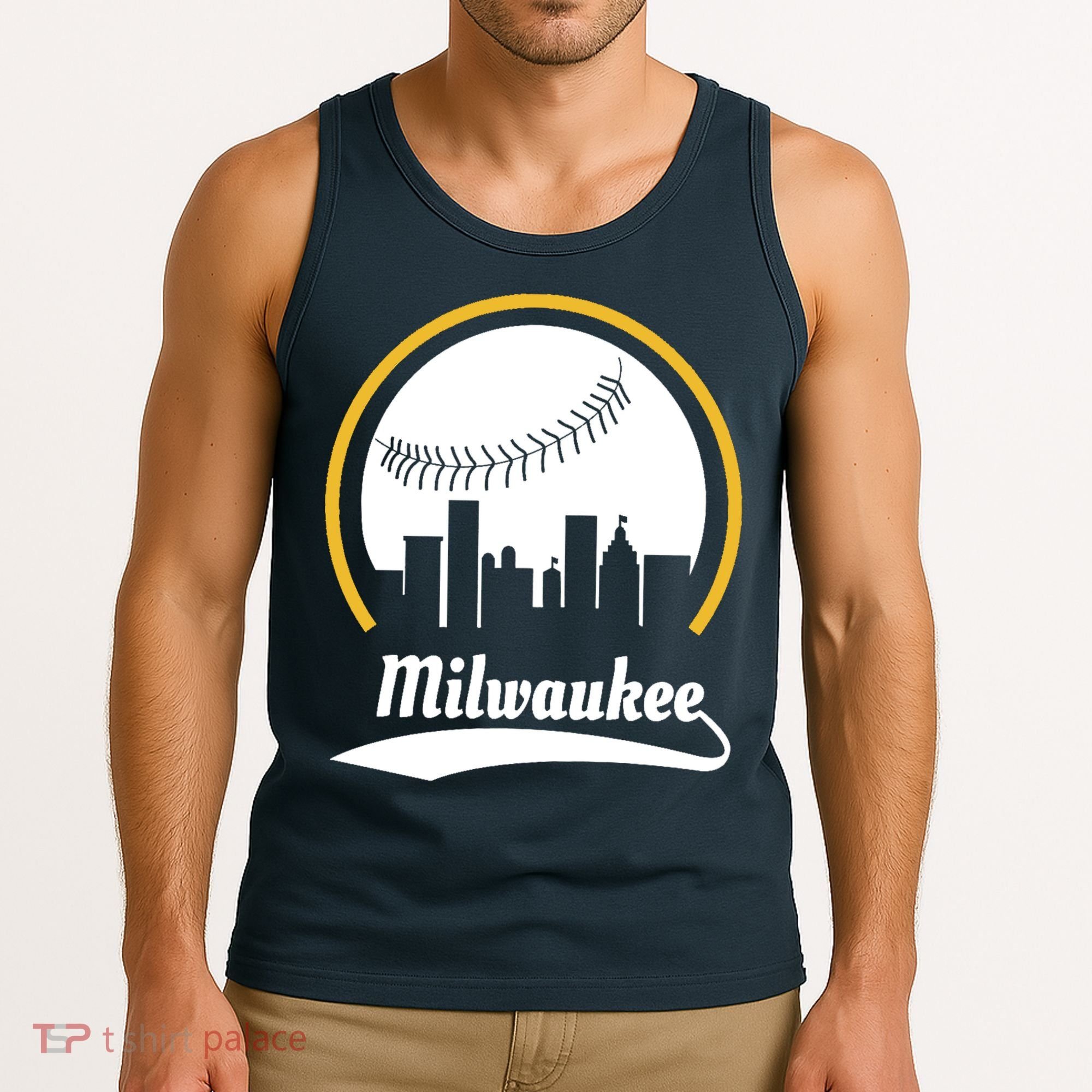 Milwaukee Baseball Lover Baseball Player Retro Sporty Tank Top