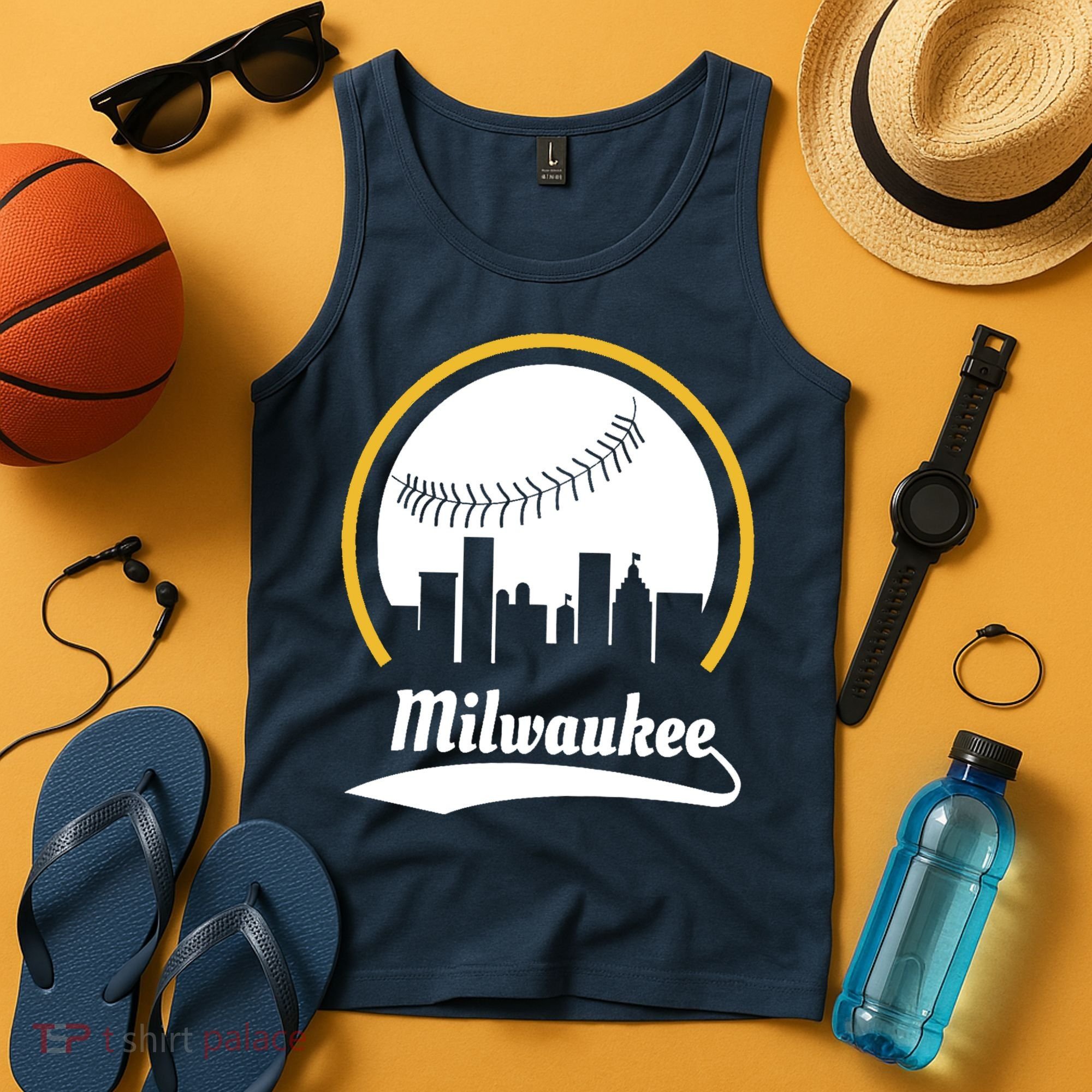 Milwaukee Baseball Lover Baseball Player Retro Sporty Tank Top