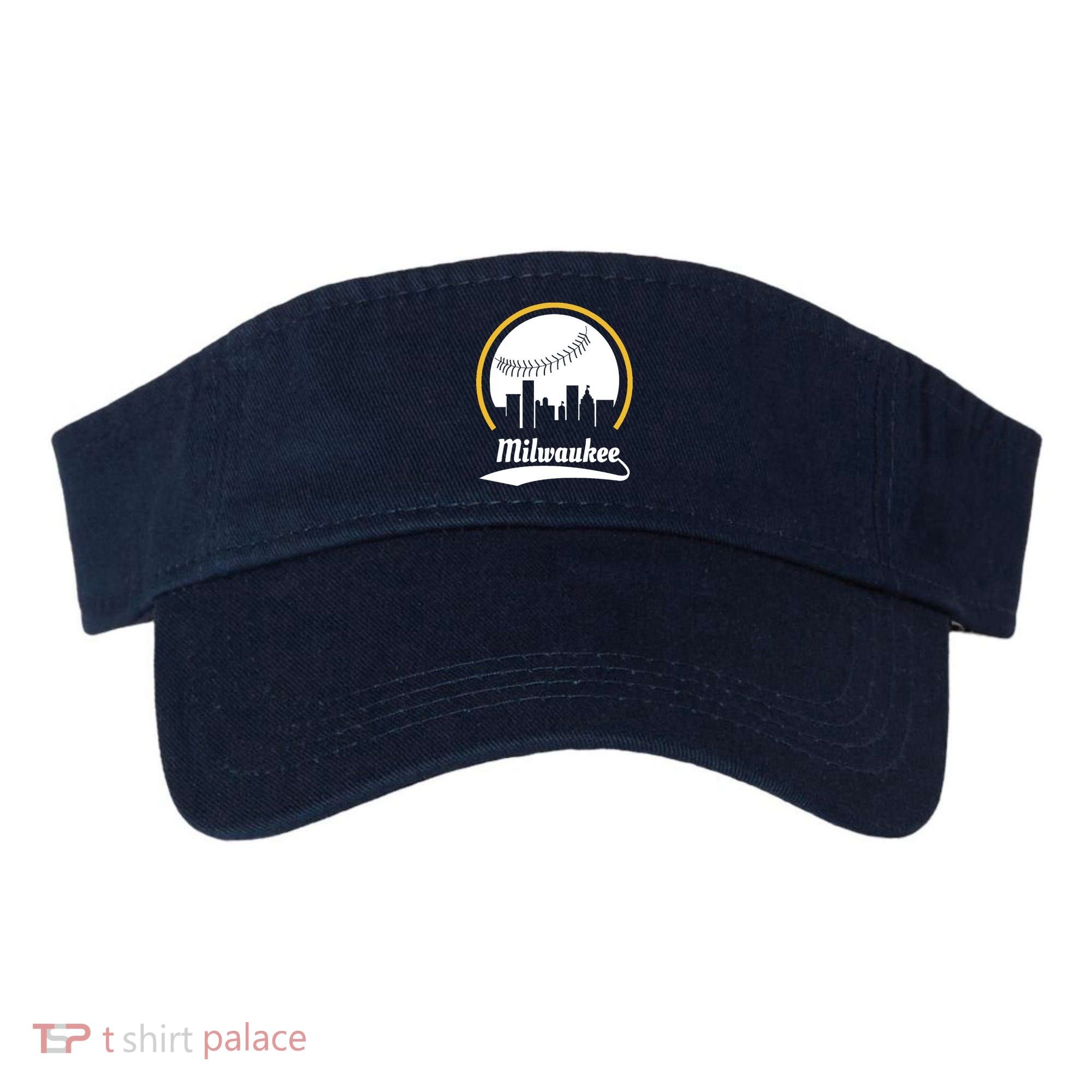 Milwaukee Baseball Lover Baseball Player Retro Sporty Visor