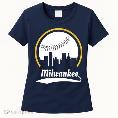 Milwaukee Baseball Lover Baseball Player Retro Sporty Women's T-Shirt