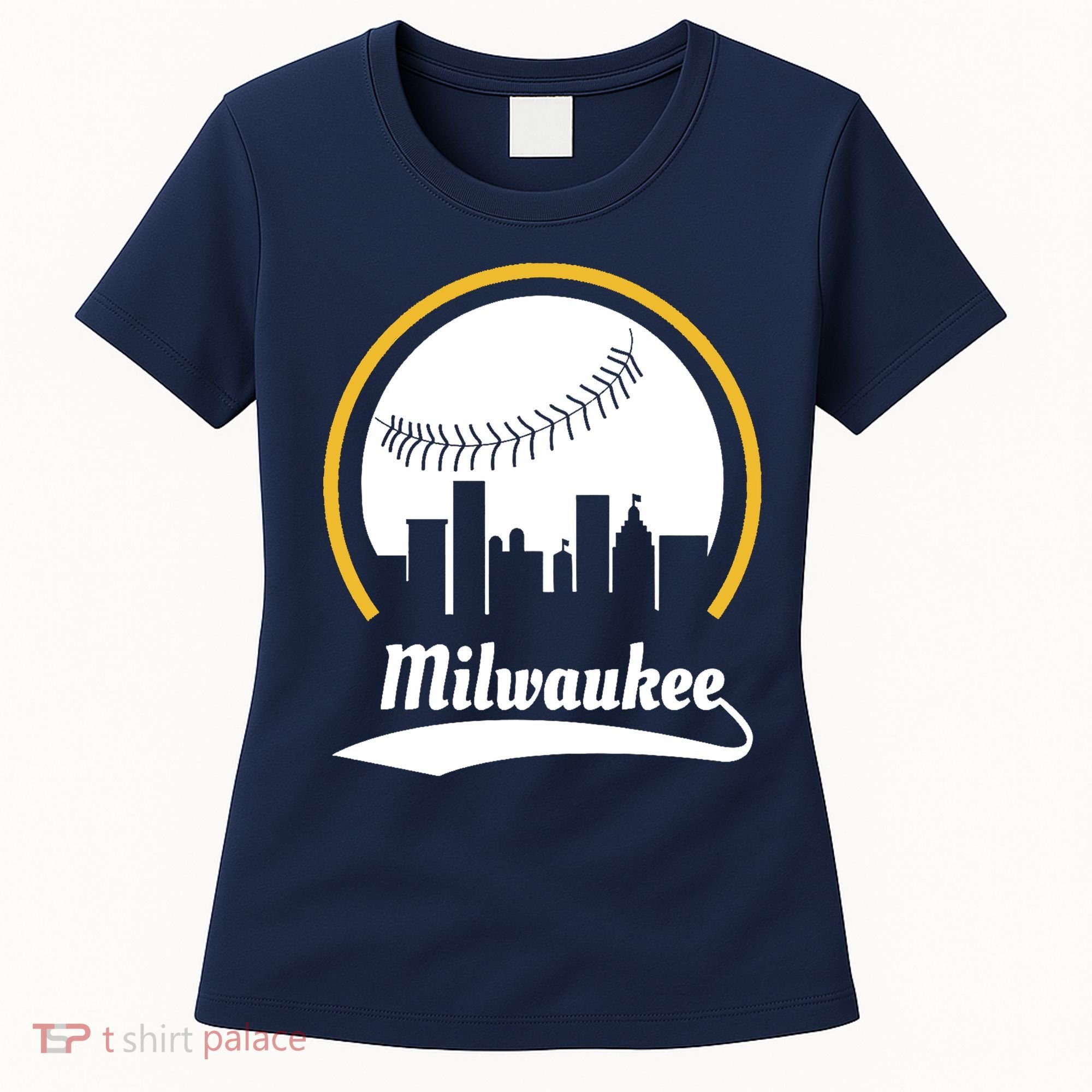 Milwaukee Baseball Lover Baseball Player Retro Sporty Women's T-Shirt