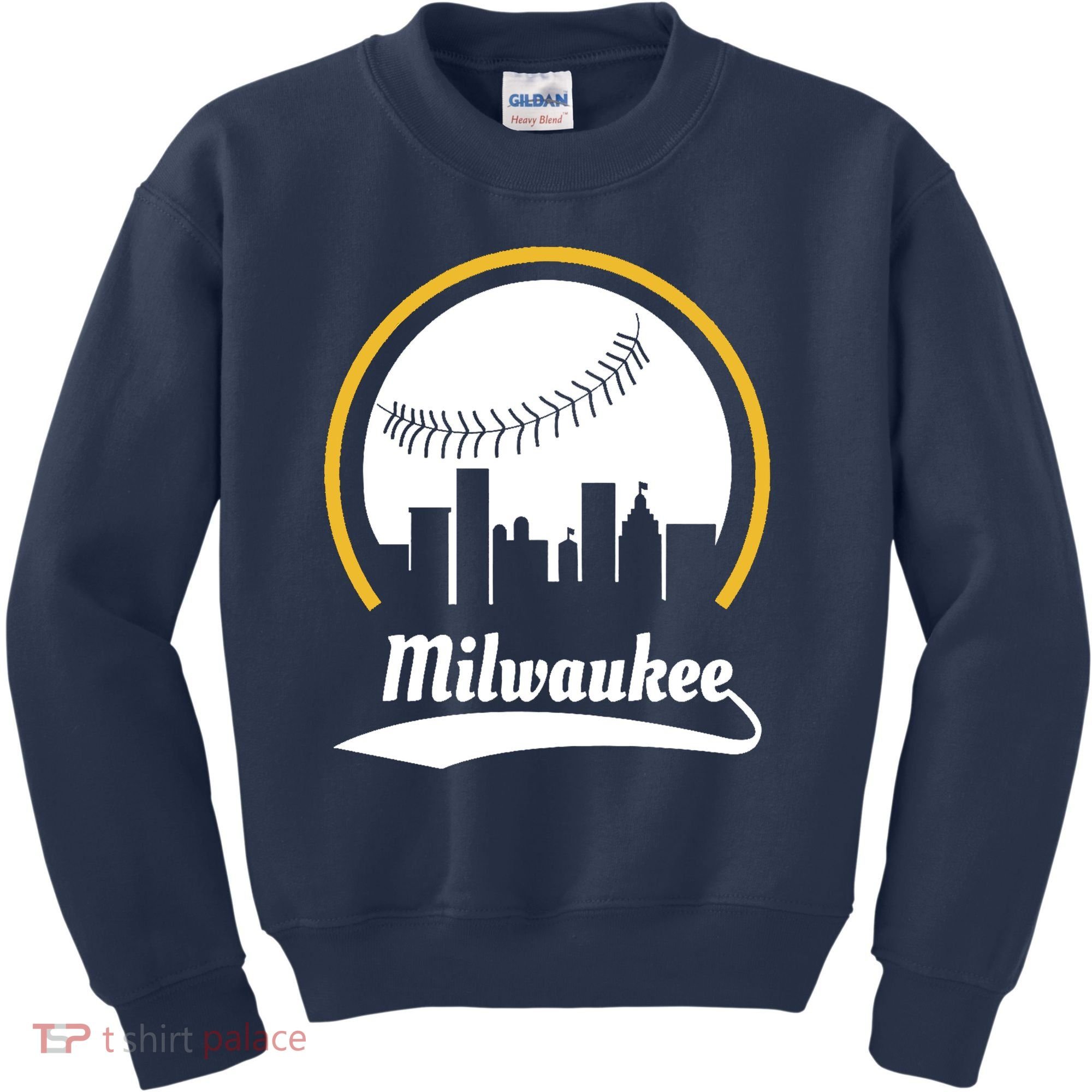 Milwaukee Baseball Lover Baseball Player Retro Sporty Kids Sweatshirt