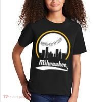 Milwaukee Baseball Lover Baseball Player Retro Sporty Kids T-Shirt thumb 2