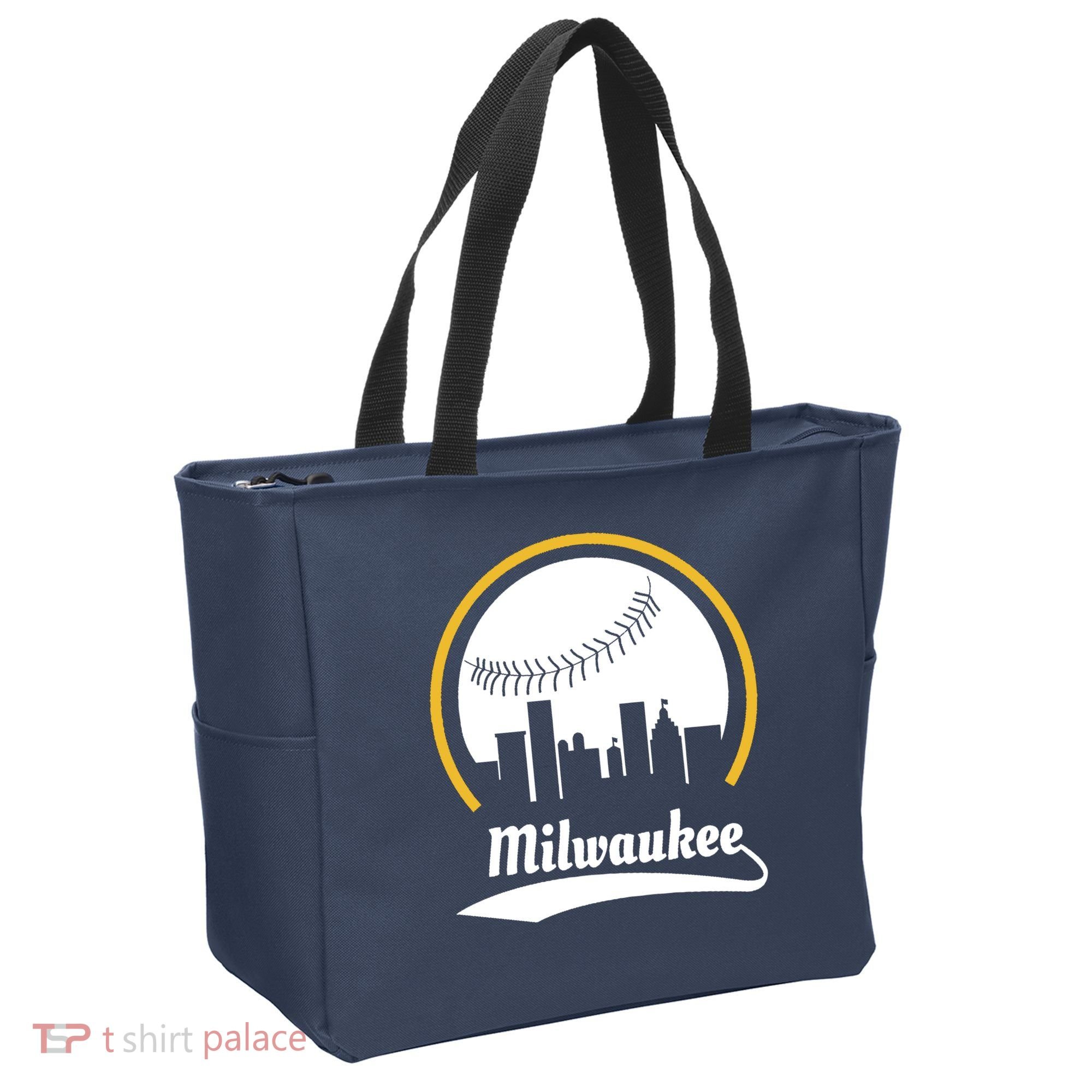 Milwaukee Baseball Lover Baseball Player Retro Sporty Tote Bag