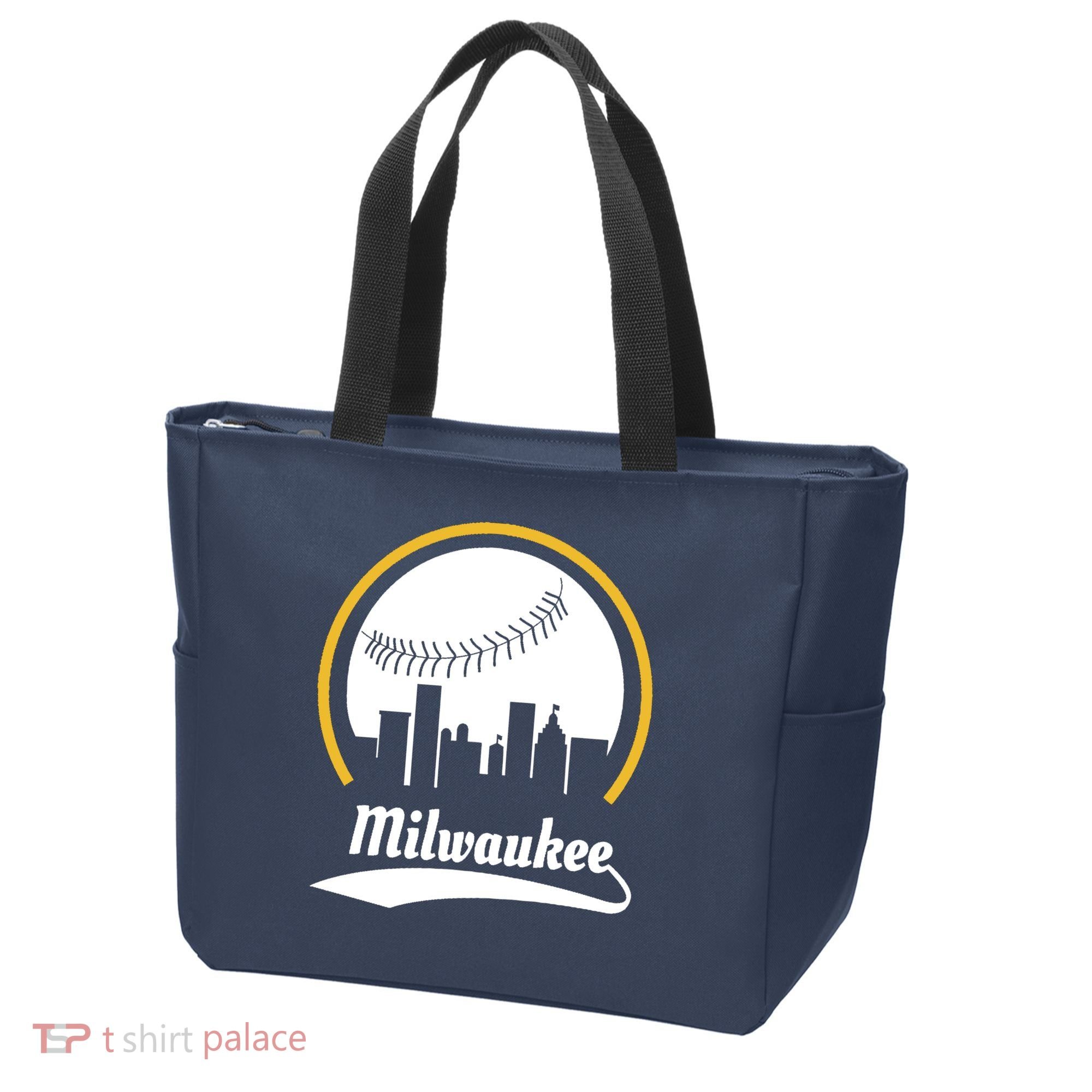 Milwaukee Baseball Lover Baseball Player Retro Sporty Tote Bag