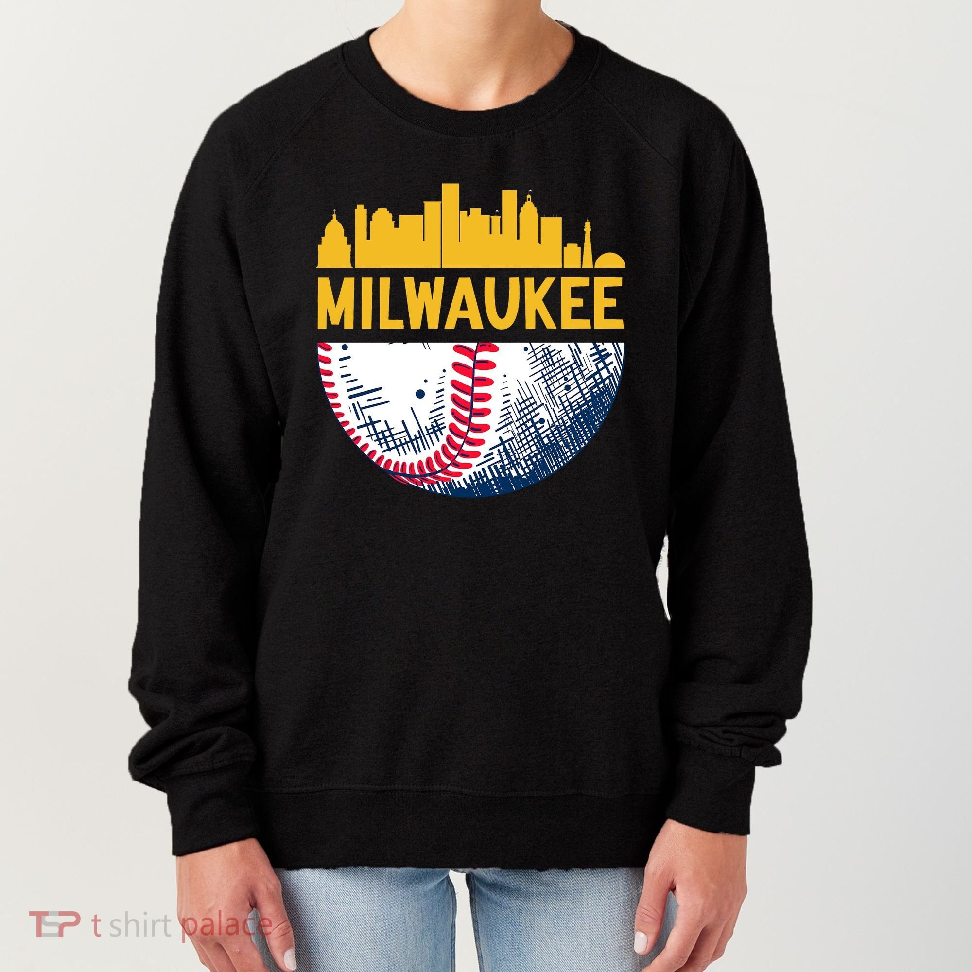 Milwaukee Baseball Lover Baseball Player Retro Sporty Women's Sweatshirt
