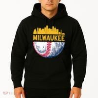 Milwaukee Baseball Lover Baseball Player Retro Sporty Hoodie thumb 2