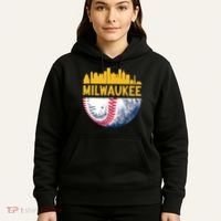 Milwaukee Baseball Lover Baseball Player Retro Sporty Hoodie thumb 5