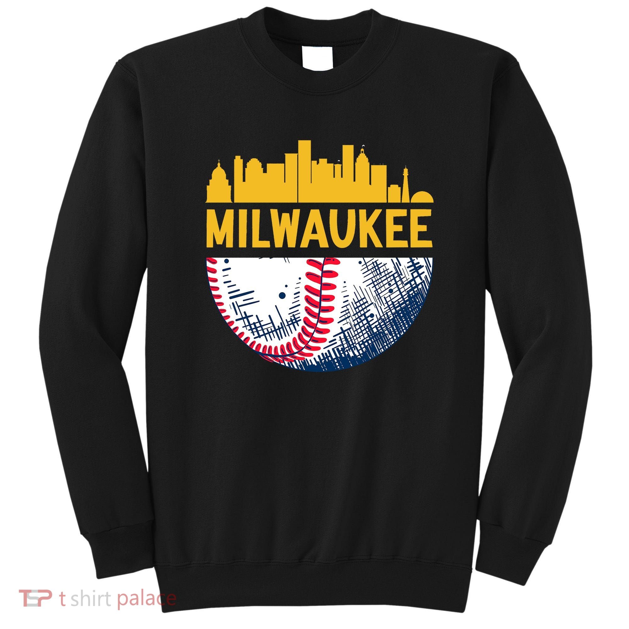 Milwaukee Baseball Lover Baseball Player Retro Sporty Sweatshirt