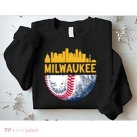 Milwaukee Baseball Lover Baseball Player Retro Sporty Sweatshirt thumb 2