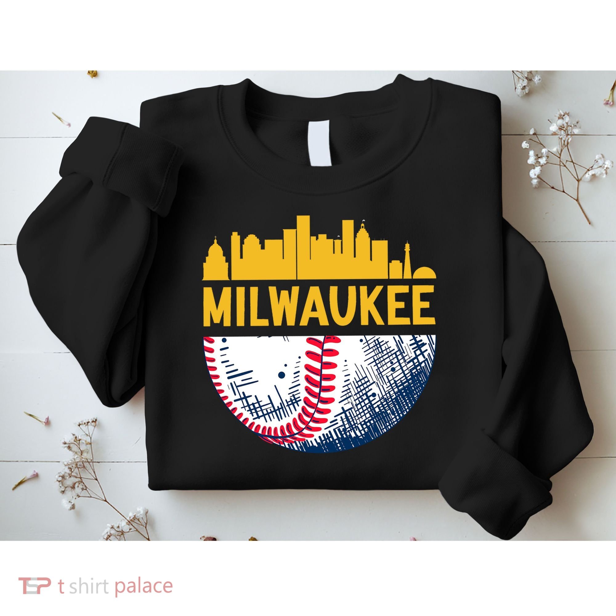 Milwaukee Baseball Lover Baseball Player Retro Sporty Sweatshirt